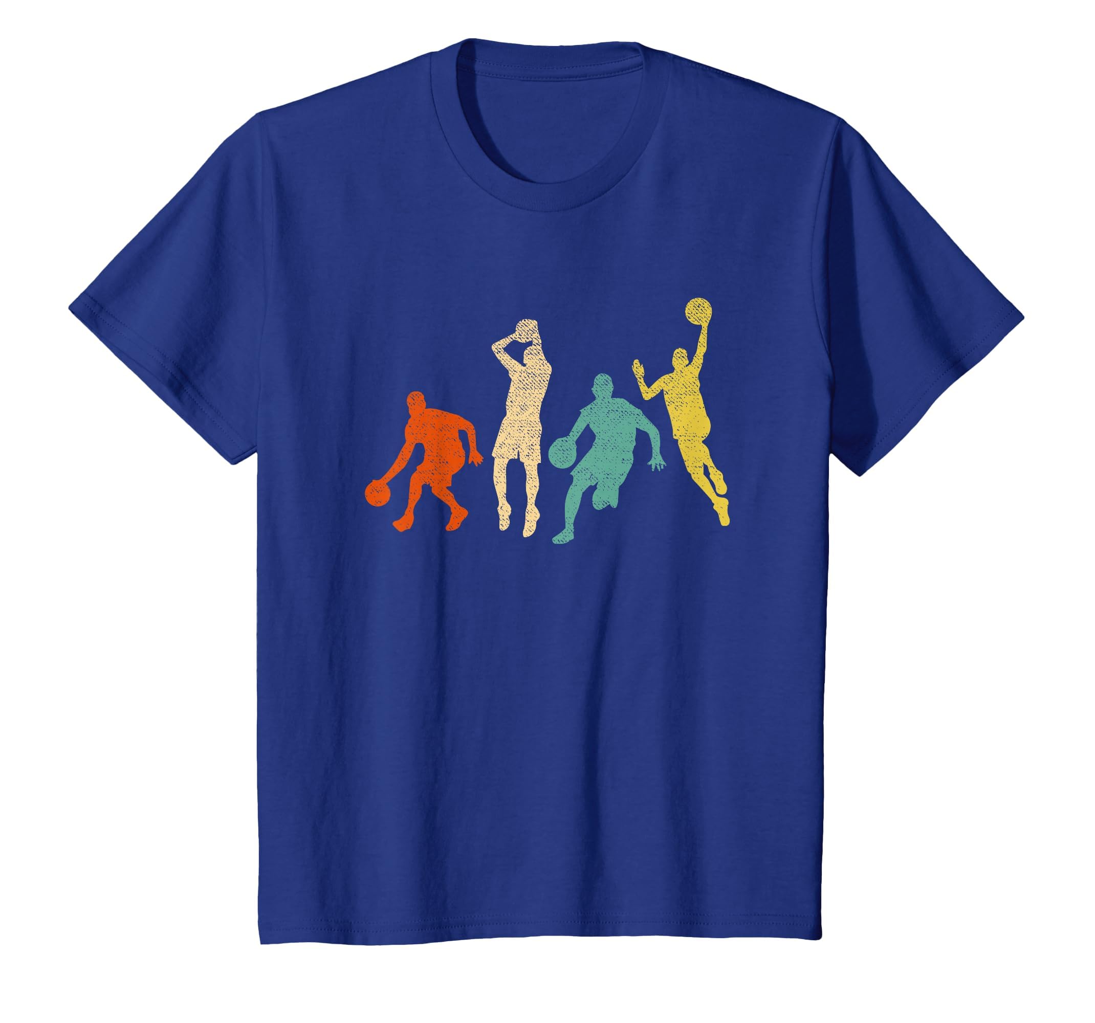 Vintage Basketball Ball Graphic Design Basketball Fan Player T-Shirt