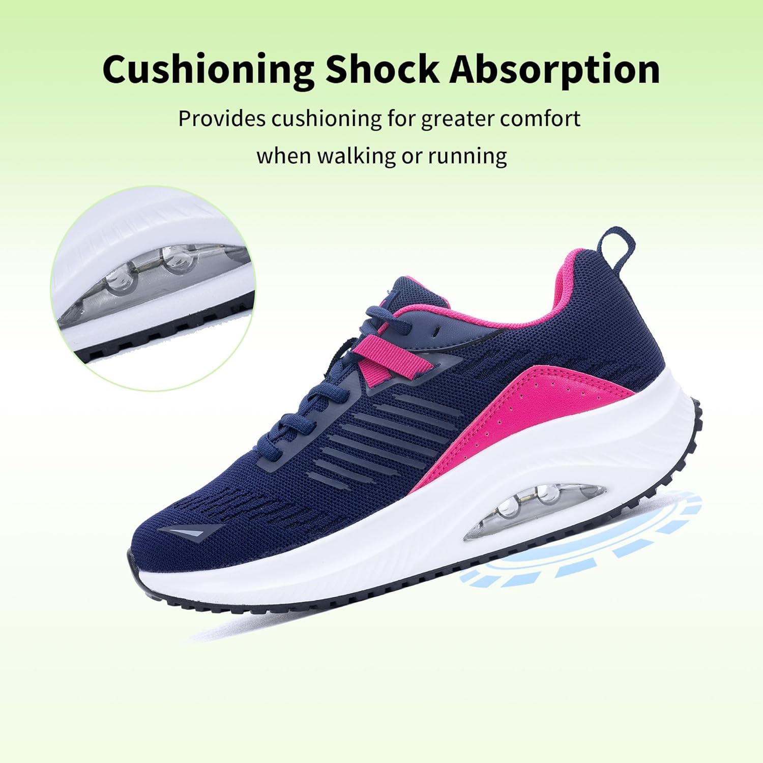RomenSi Womens Arch Support Walking Shoes Orthotic Fashion Sneakers Tennis Shoes for Plantar Fasciitis Pain Relief US 5.5-11 - Image 4