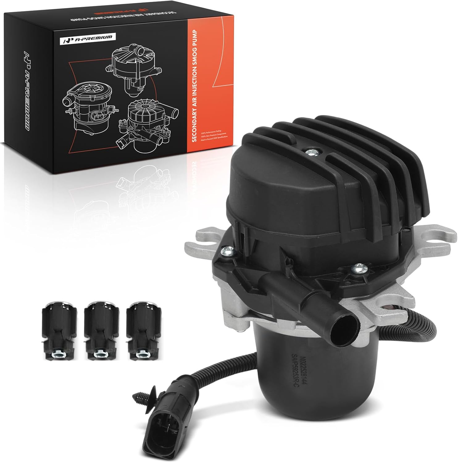 A-Premium Secondary Air Injection Smog Pump Compatible with 2003 2004 2005 2006 Porsche Cayenne, 4.5L, Right Side