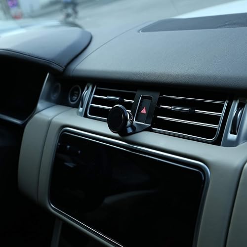 Miniatura 5 de YIWANG Soporte de teléfono móvil de aleación de aluminio para Land Rover Range Rover Vogue 2017-2020 Accesorios de coche (negro)