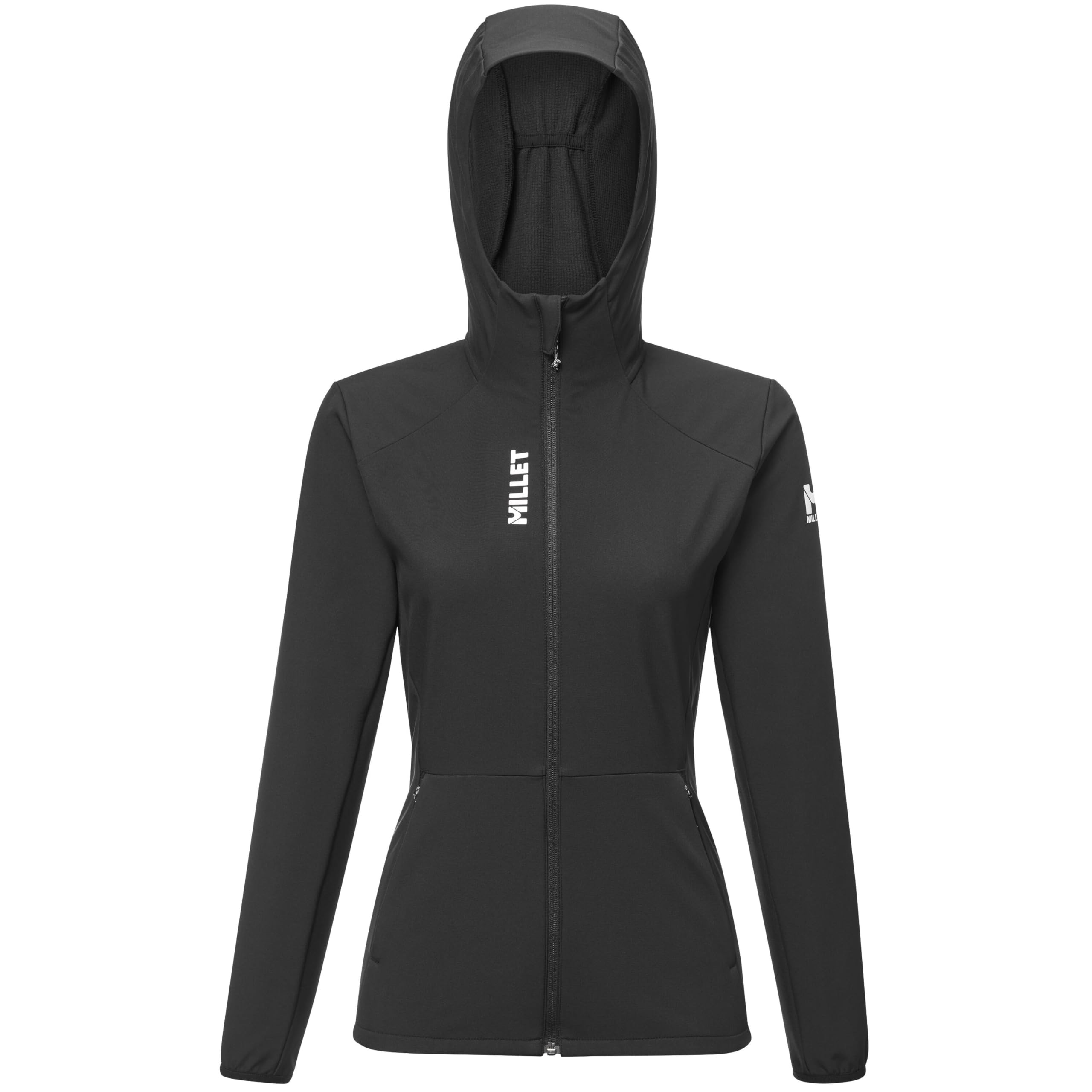 MILLET - Softshell-Kapuzenjacke Seneca Damen – wasserabweisend – winddicht – Fleece innen