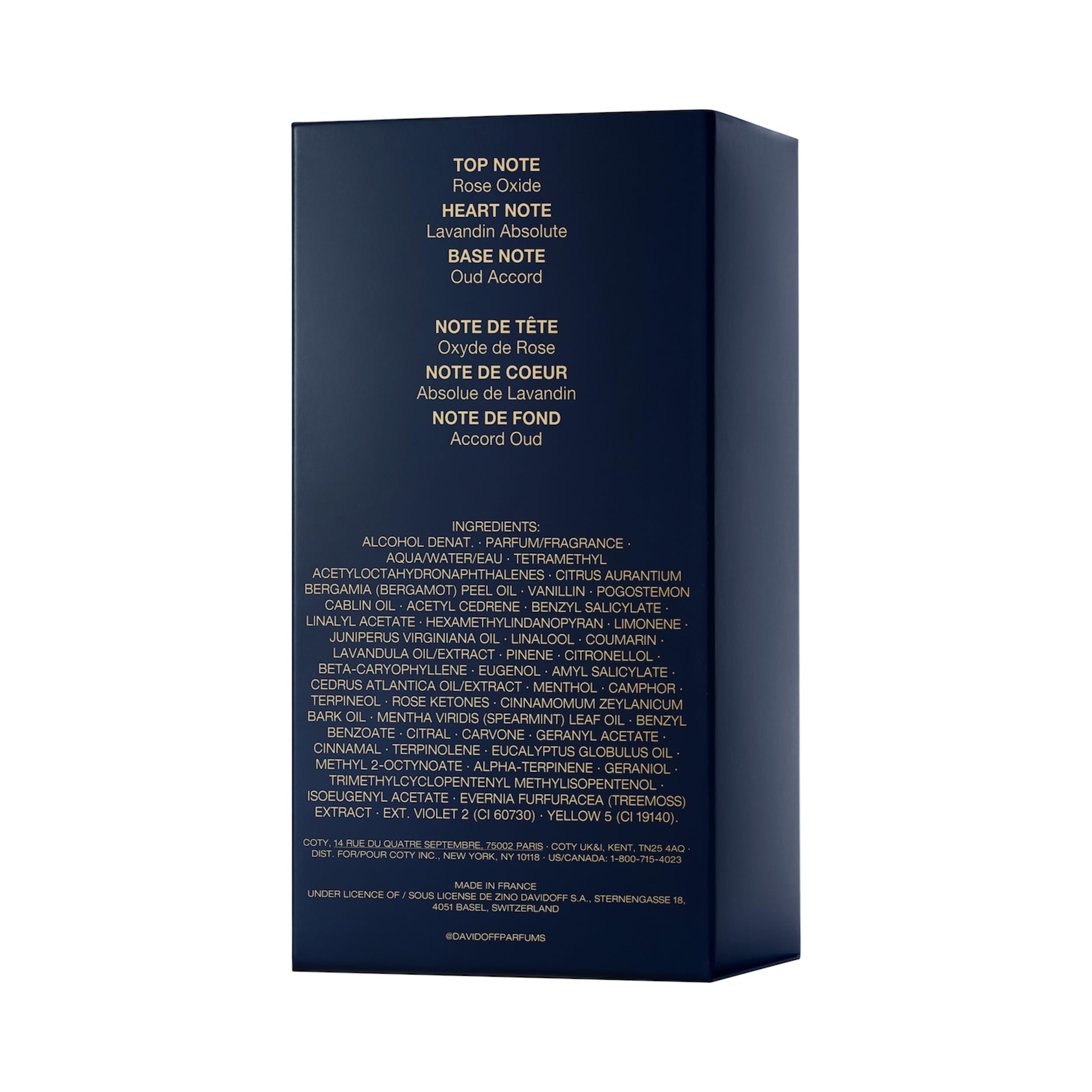 Davidoff Cool Elixir – Fragancia Amaderada – Con Notas de Óxido de Rosa, Lavandín y Acorde de Oud – Perfumes de Lujo para Hombre – Fragancia Duradera