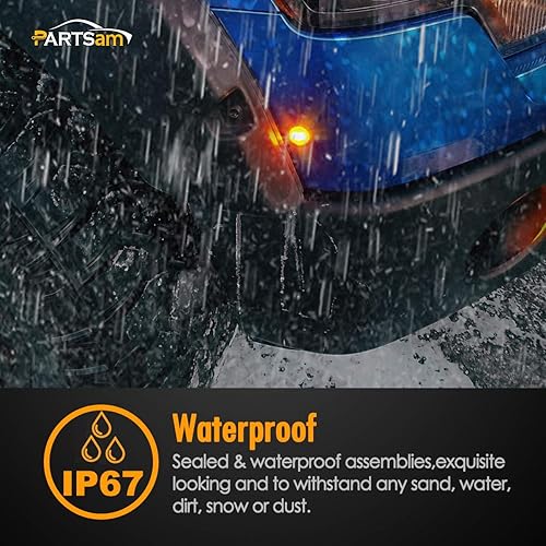 Miniatura 5 de Rotulador lateral para remolque de 34", 3 cables, 2 ámbar