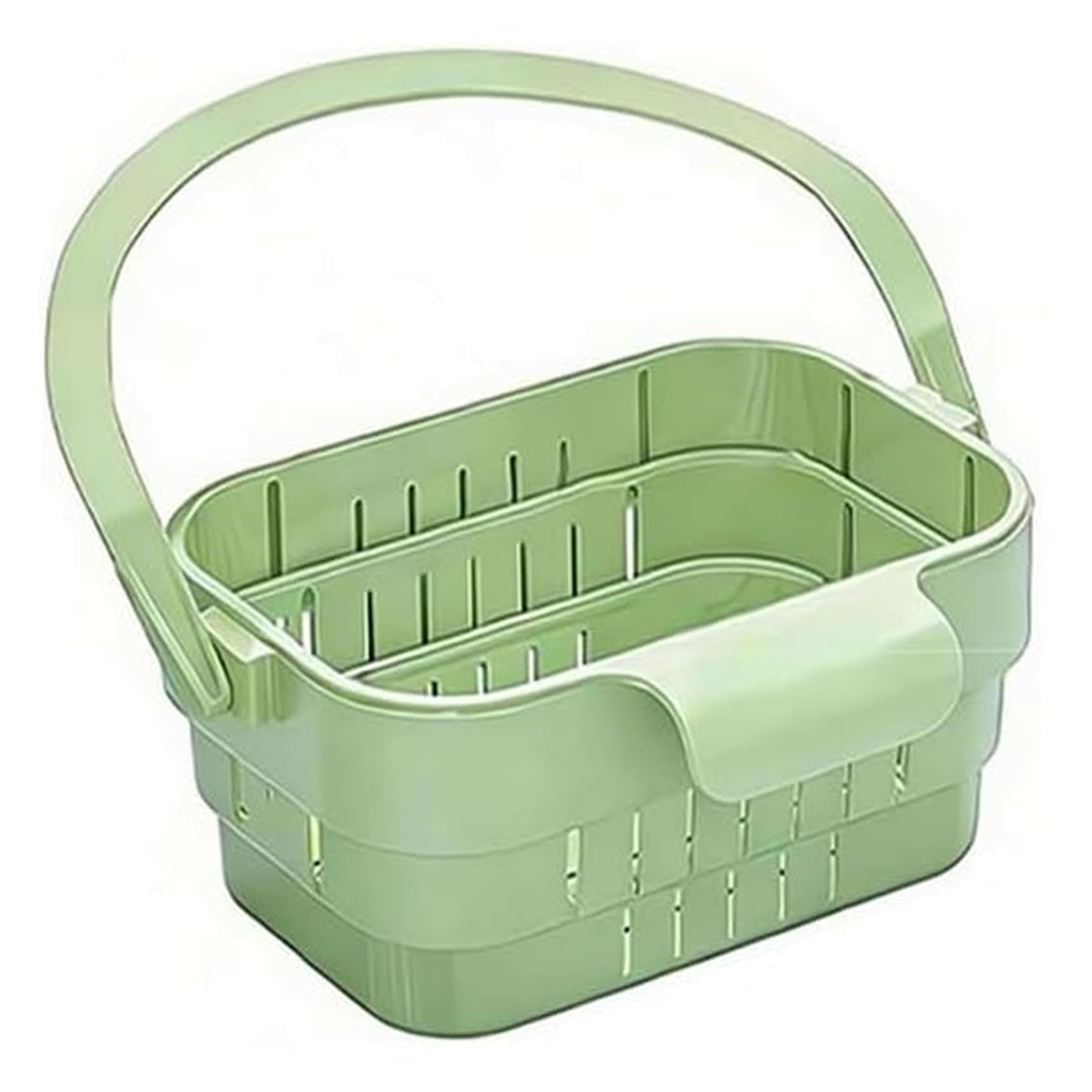 Kitchen Sink Draining Basket, Collapsible Strainers for Kitchen – Hanging Sink Drain Basket with Detachable Filter Green