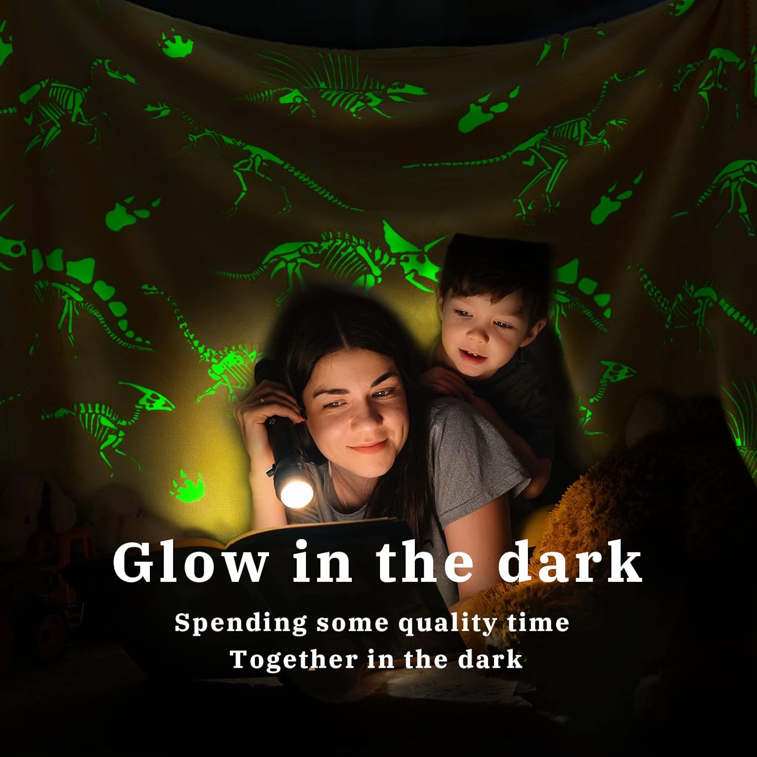 Soft Blanket Dinosaur Fleece Blankets Kids Dinosaur Gifts for Boys 50"x60" - Image 2