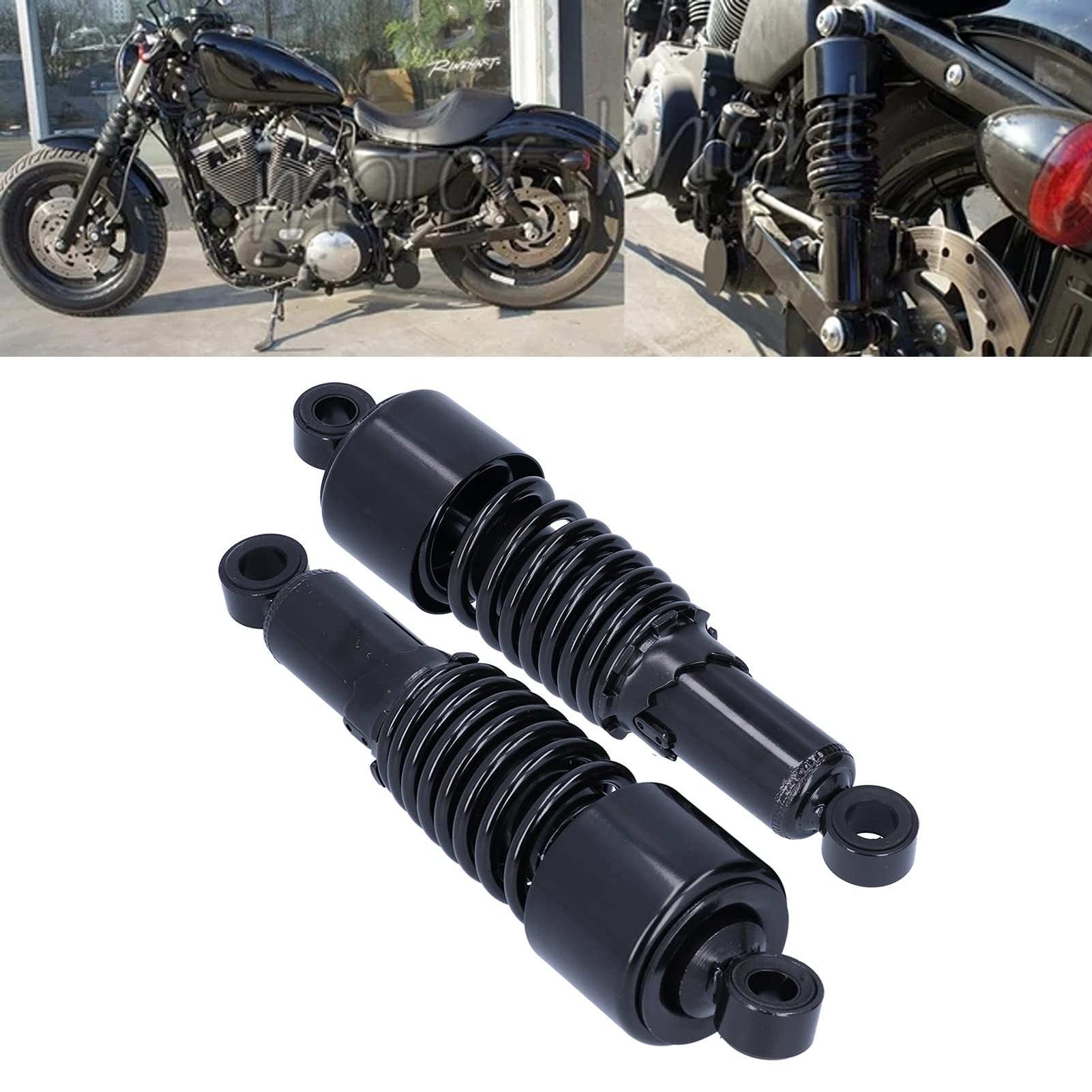 Amortyzatory Motocyklowe Para 10,5-calowych Amortyzatorów Motocyklowych do Amortyzatorów XL883, XL1200R, XL1200L, ze Stali Nierdzewnej