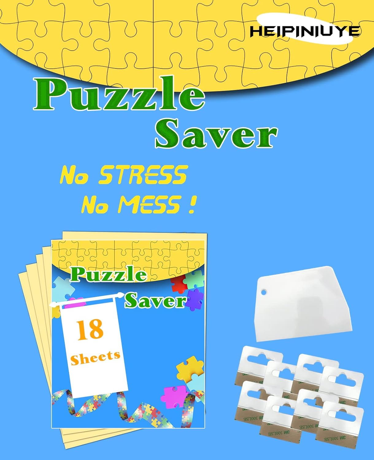 18 Sheets Puzzle Saver, Preserve 4 × 1000 Pieces Jigsaw