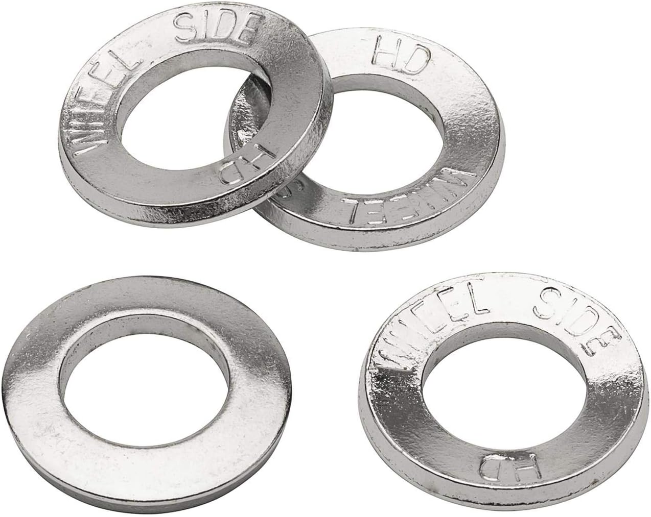 Cragar 272244 Lug Nut Washers, Steel, Chrome, Centered Round, 1.250 in. O.D., Set