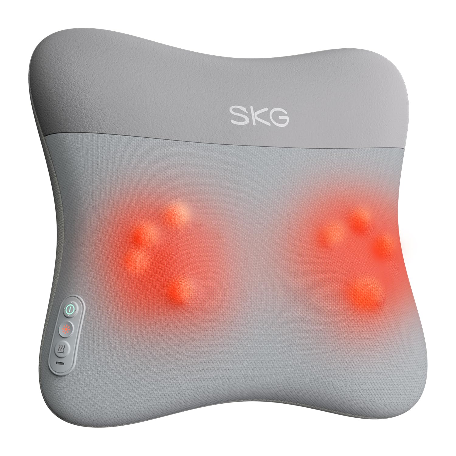 SKG VS500 Cordless Back Massager for Stress Relief Deep Tissue Fathers Day 4D Neck and Back Massager with Dual-Sided Heat for Men and Women Dad Mom Grandpa
