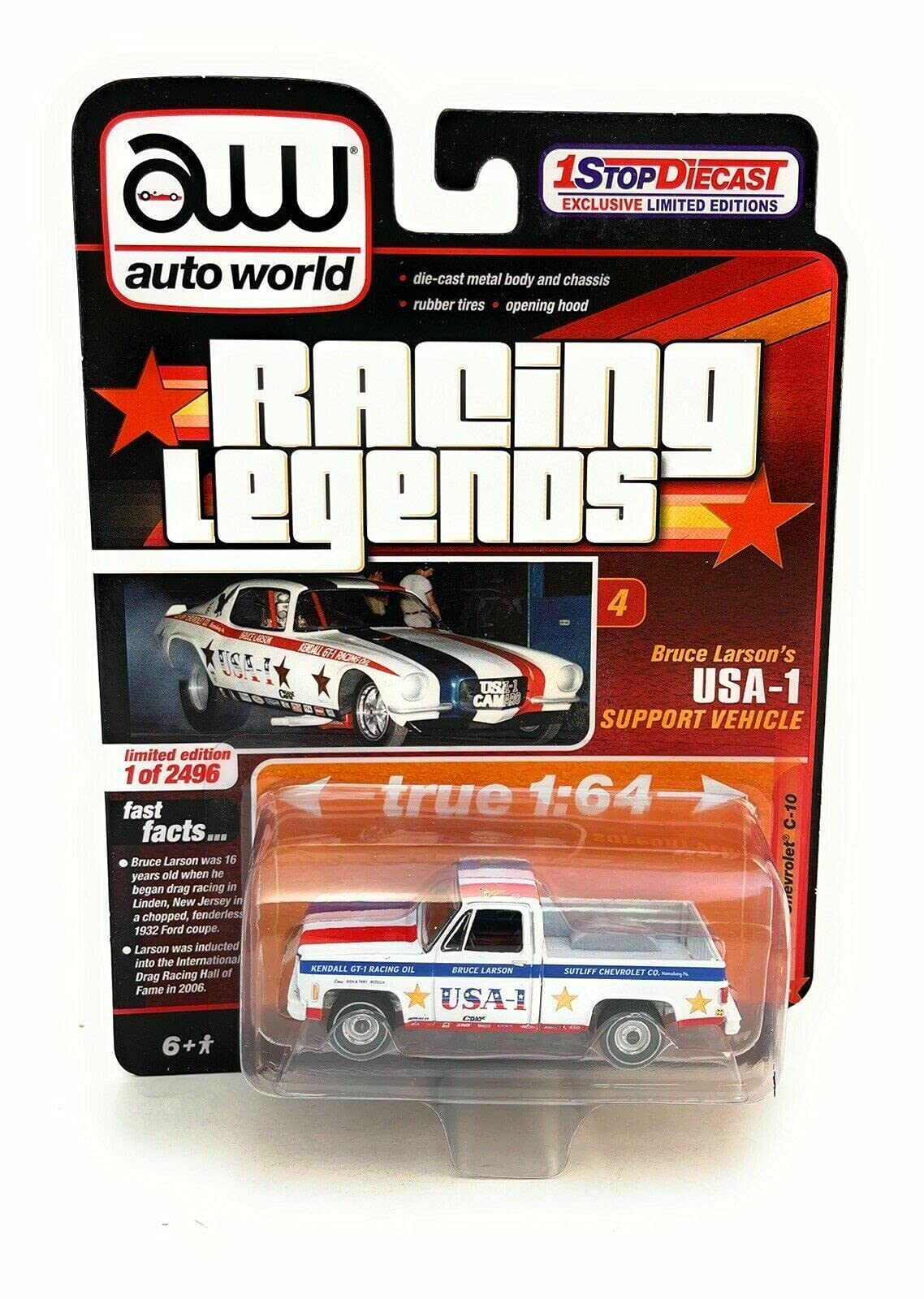 Amazon.com: Auto World 1973 Chevrolet C-10 Racing Legends Bruce