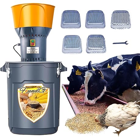 FoundGo 50L/13.2gal Electric Agriculture Feed Grain Mill Grinder