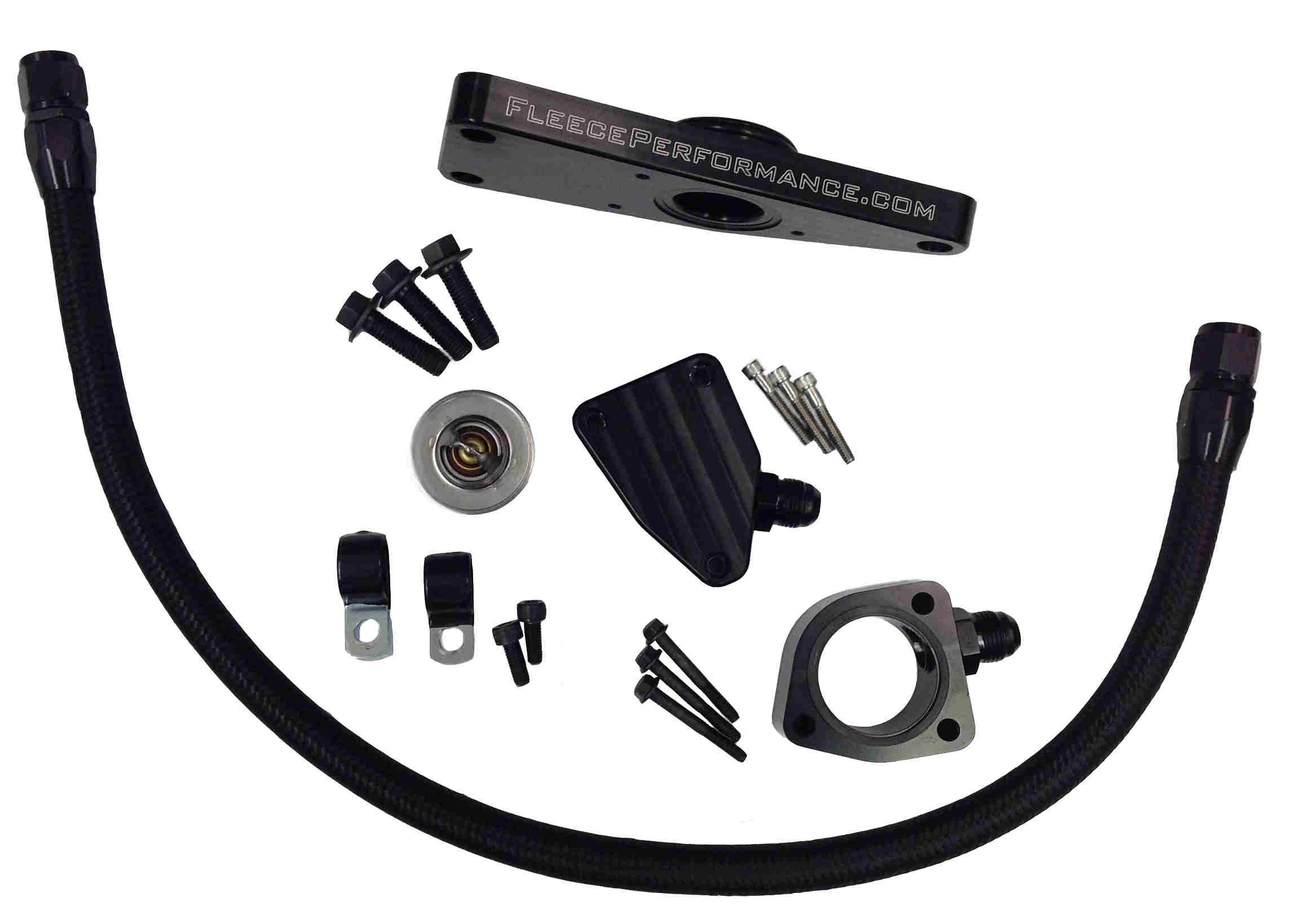 Fleece Performance Engineering FPE-CLNTBYPS-CUMMINS-6.7 Coolant Bypass Kit Compatible with 2007.5-2018 Dodge Ram 6.7 Cummins Diesel