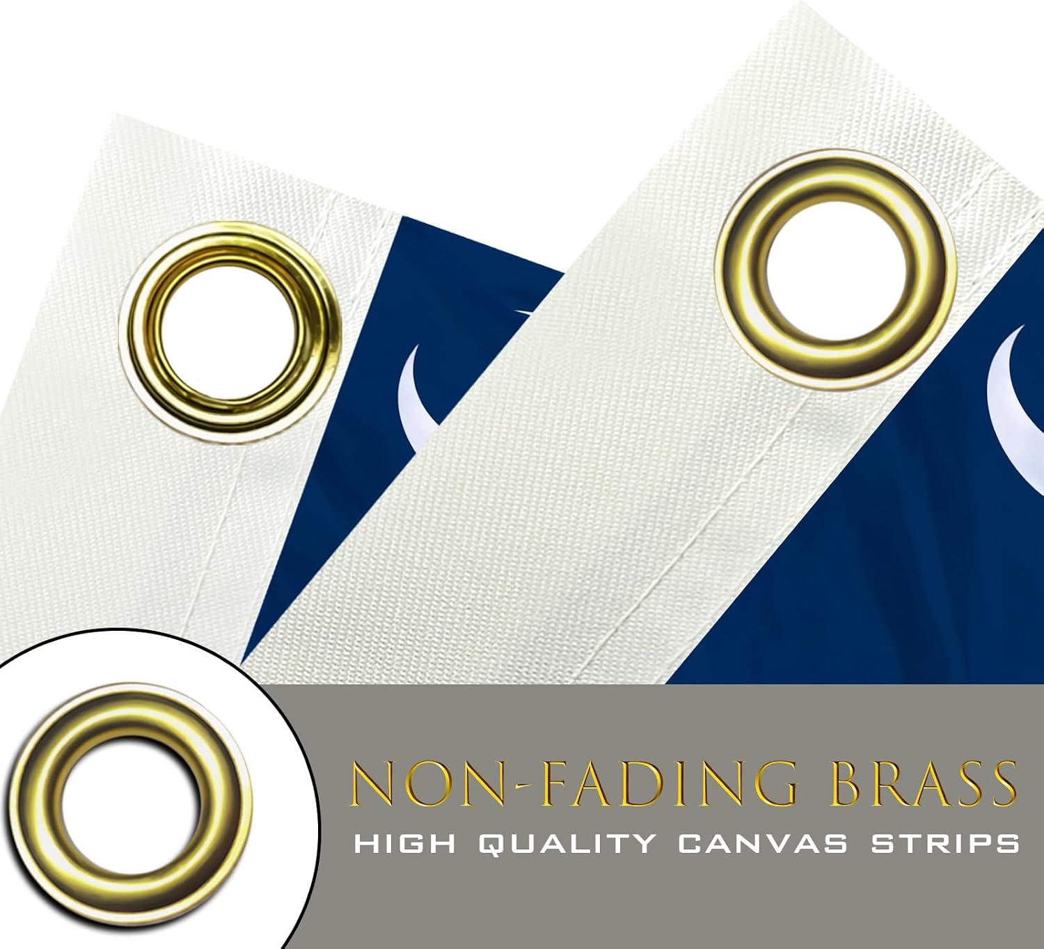 South Carolina State Flag 3x5 Double Sided SC State Flags Heavy Duty 100% Polyester with 2 Brass Grommets for Outdoor Indoor Wall