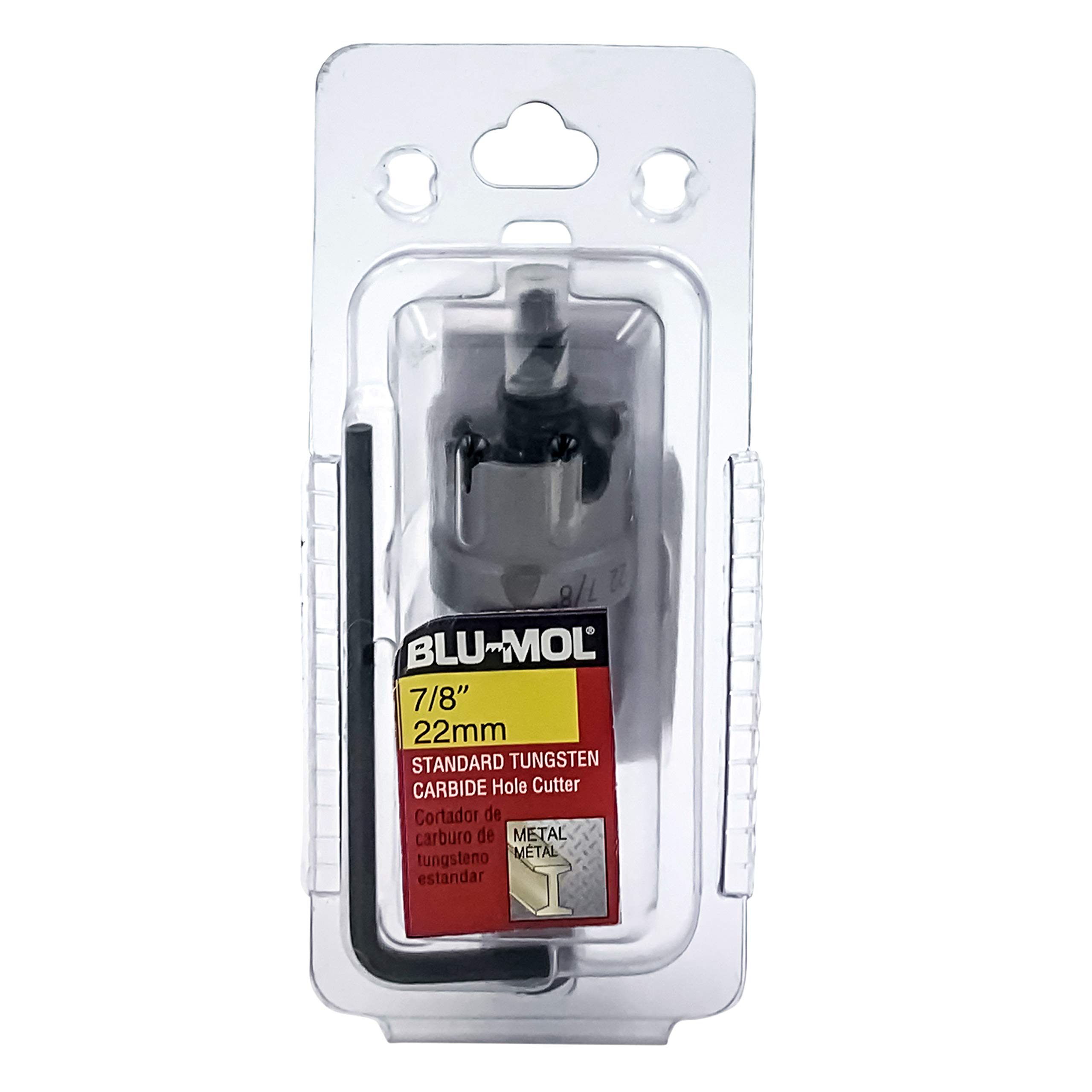 DISSTON BLU-MOL - Sierra de corona de corte recto TCT de 22 mm