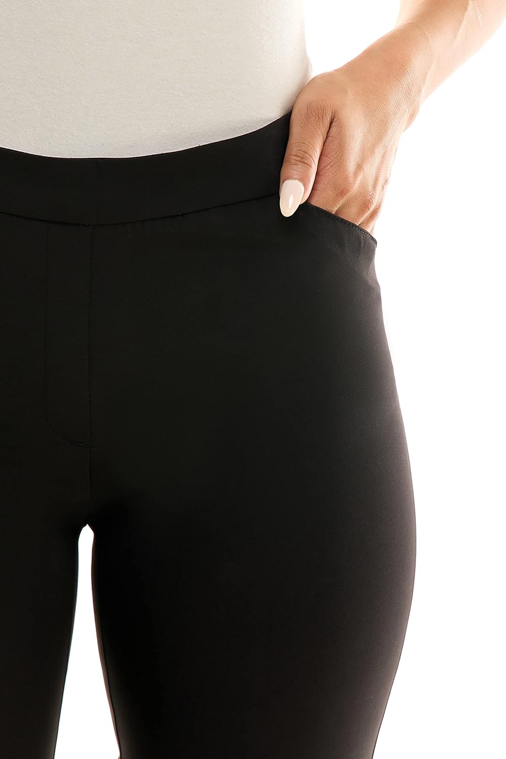 Zac & Rachel Womens Pull-on Ankle Pants with BandCasual Pants - Image 5