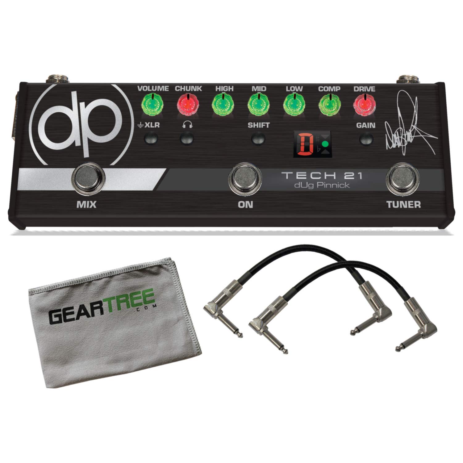 Tech 21 dUg Pinnick DP-3X Signature Bass Preamp Pedal Bundle w 