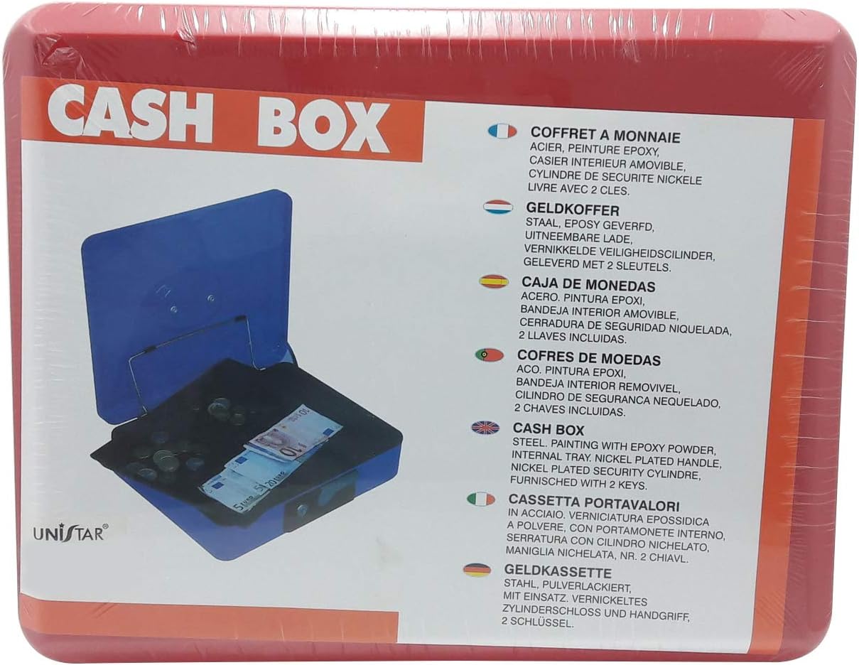 Unistar 12 Inch Cash Box with Handle