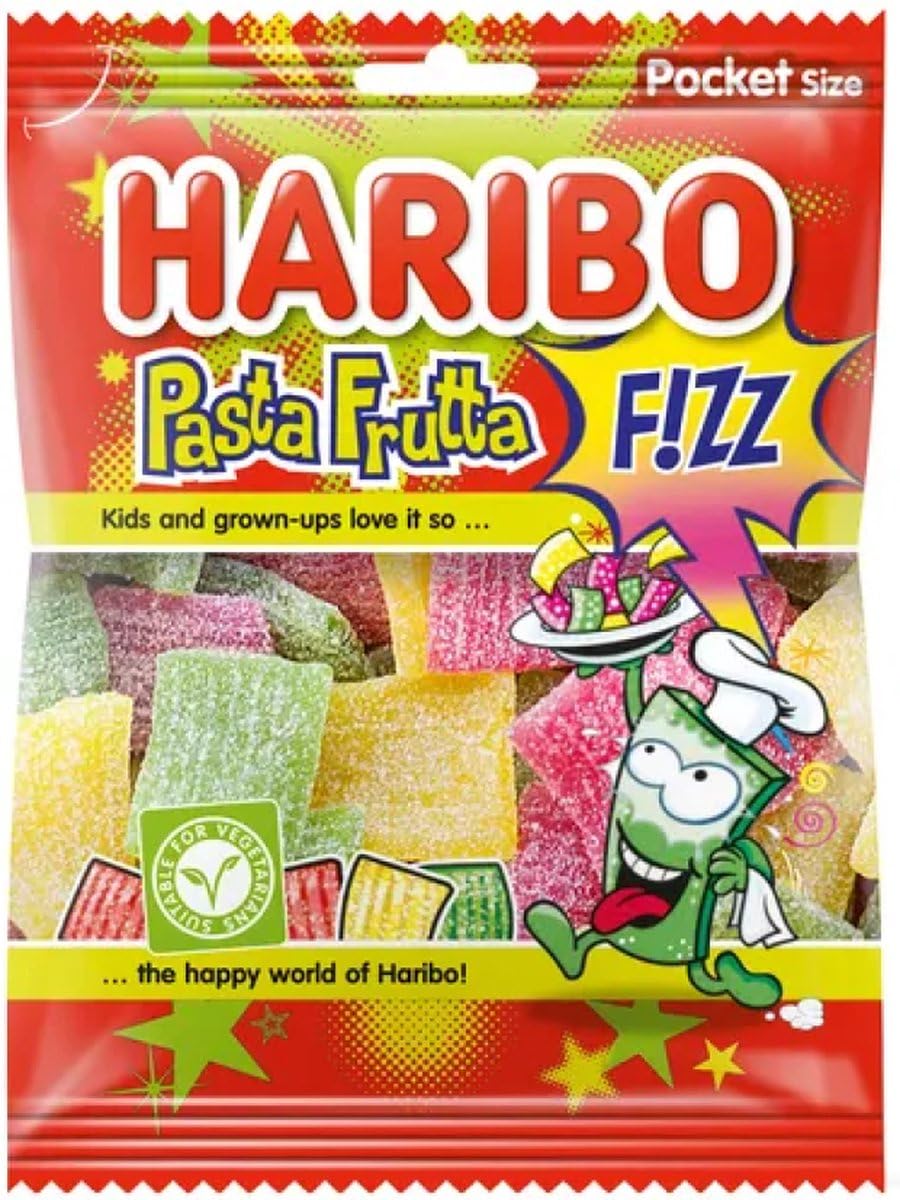 Haribo Pasta Frutta Zuur - 1 doos x 28 zakjes