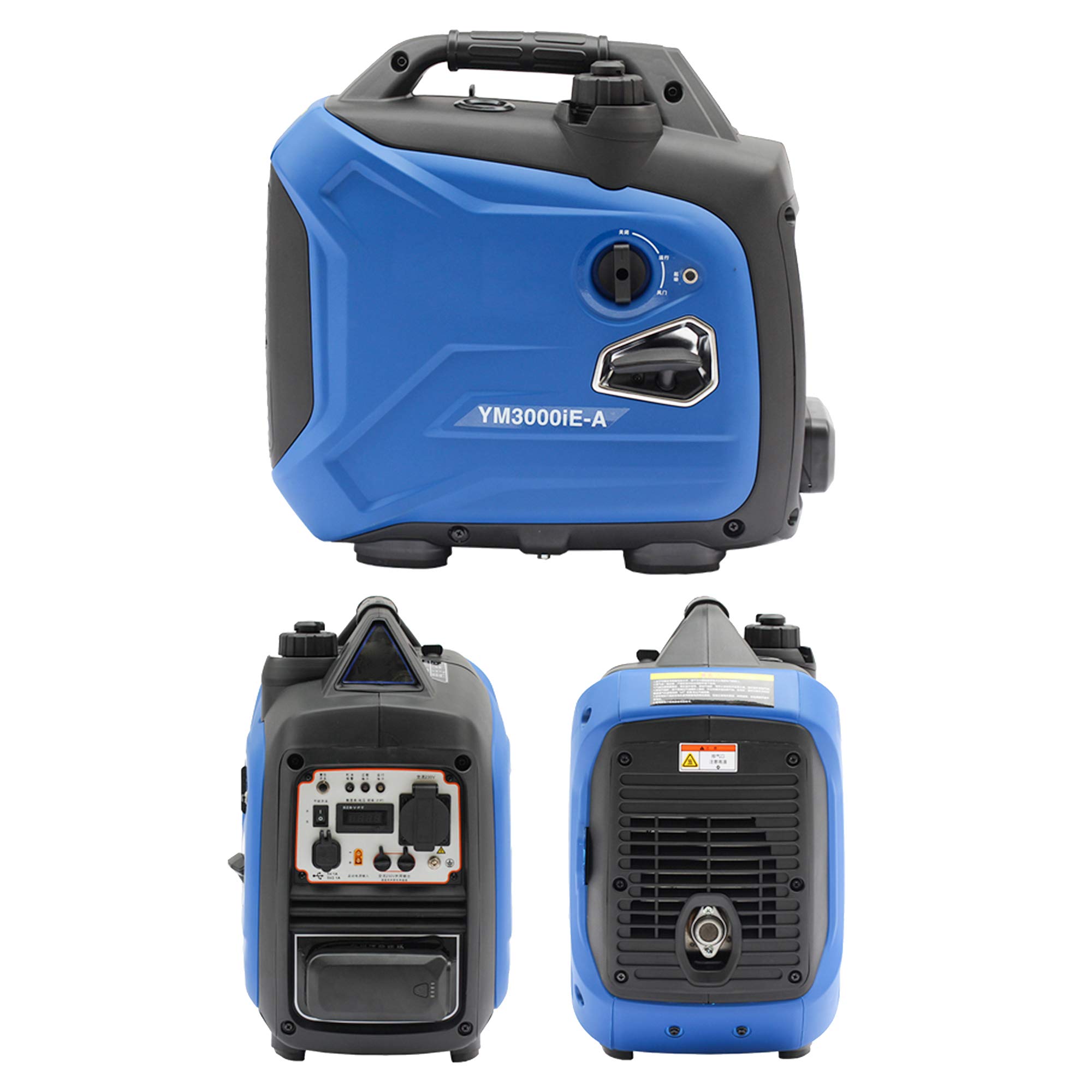 TGHY Inverter Generador de Gasolina de 2500 Vatios Ultra Silencioso y Liviano Alimentado por Gasolina Energía de Emergencia para Camping RV Pesca