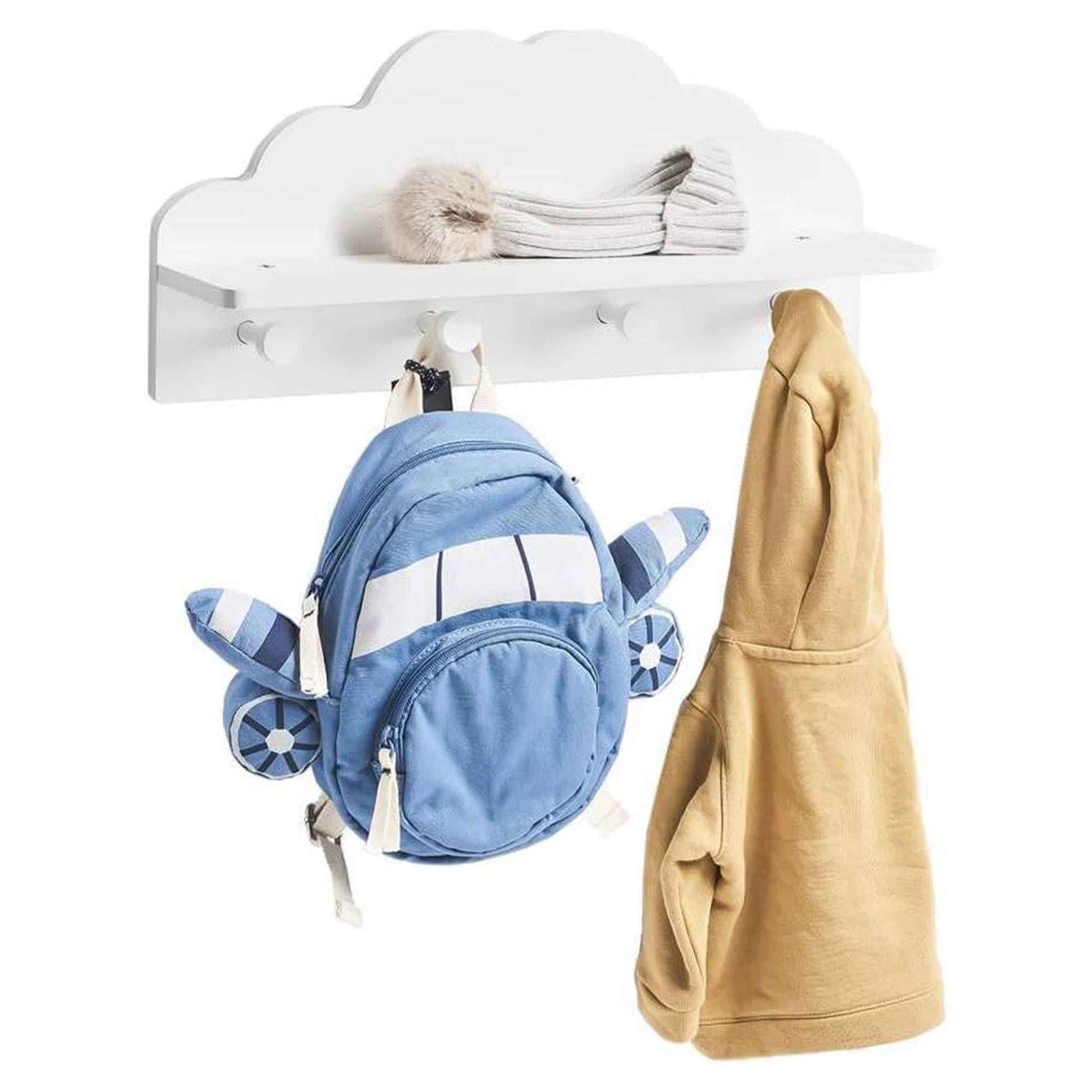 WELL HOME MOBILIARIO & DECORACIÓN Perchero infantil "nube" blanca