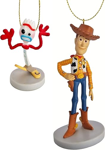 Woody and Forky de Toy Story 4 - Figura decorativa para árbol de Navidad, disponibilidad limitada, nuevo para 2019