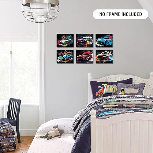 Miniatura 3 de Impresiones artísticas para pared de automóvil, carteles modernos de automóvil, carteles de autos de carreras callejeras, decoración de pared de