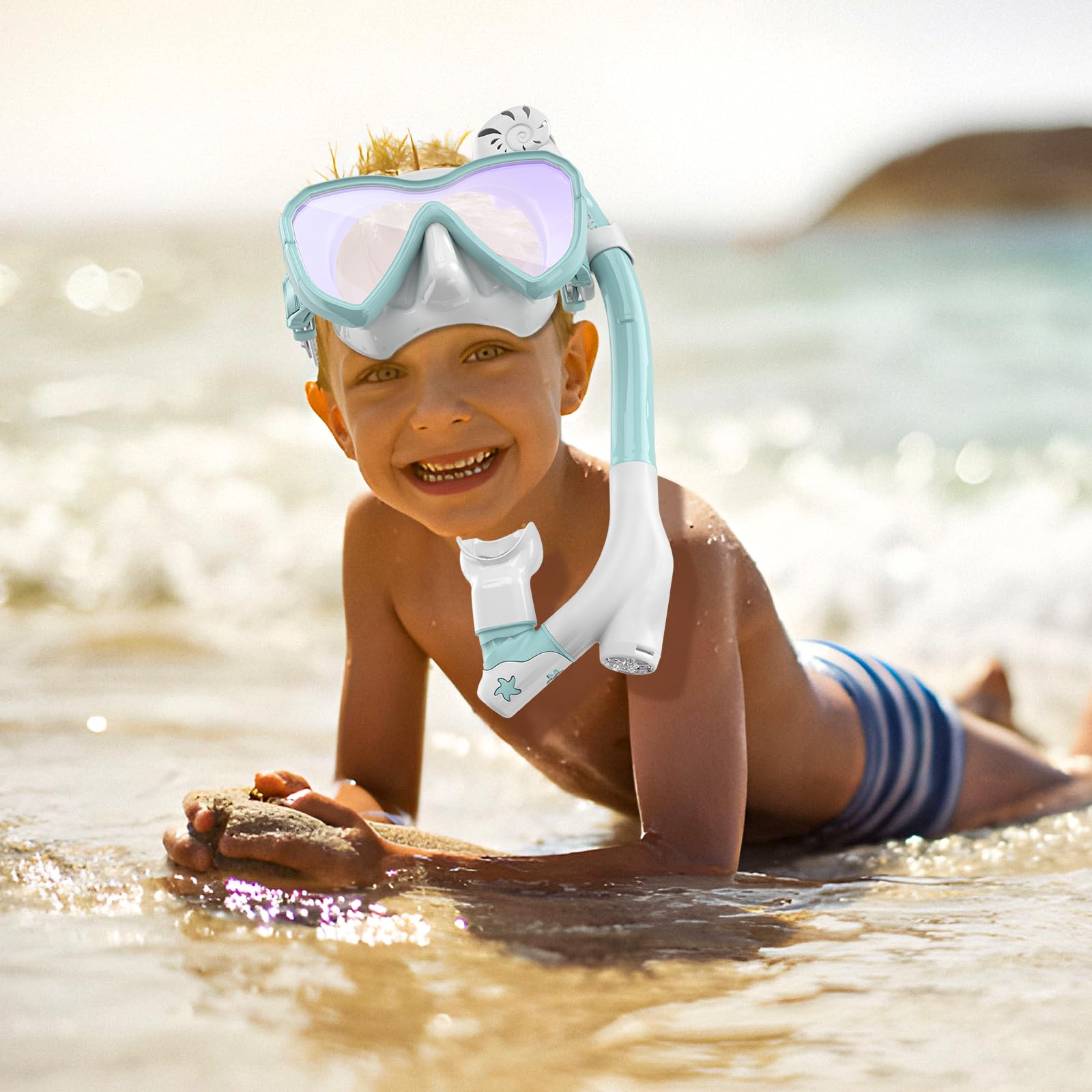 Snorkel Set Kids Zeligerstar Full Face Snorkel Mask Set For Adults – 3 ...