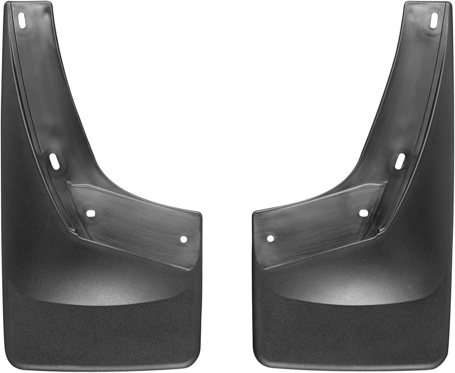 WeatherTech Custom No Drill Splash Guard MudFlaps for GMC Sierra 2500HD / 3500HD, Sierra 1500, Sierra - Front Pair (110011), Black