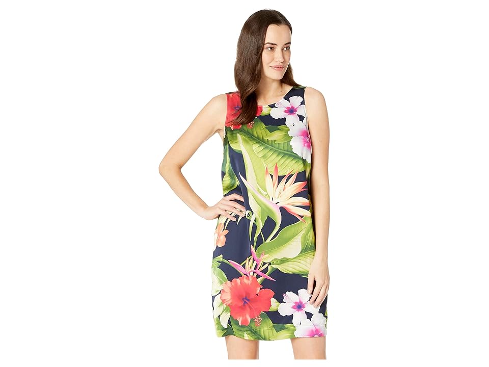 

Tommy Bahama Paradise Breeze Sheath Dress (Ocean Deep) Women's Dress, Blue