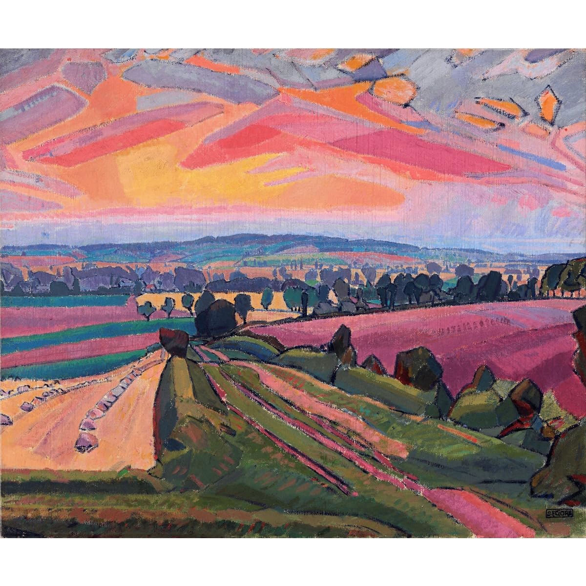 The Icknield Way Poster ARTICULOZY impression haute définition 76 cm - 2
