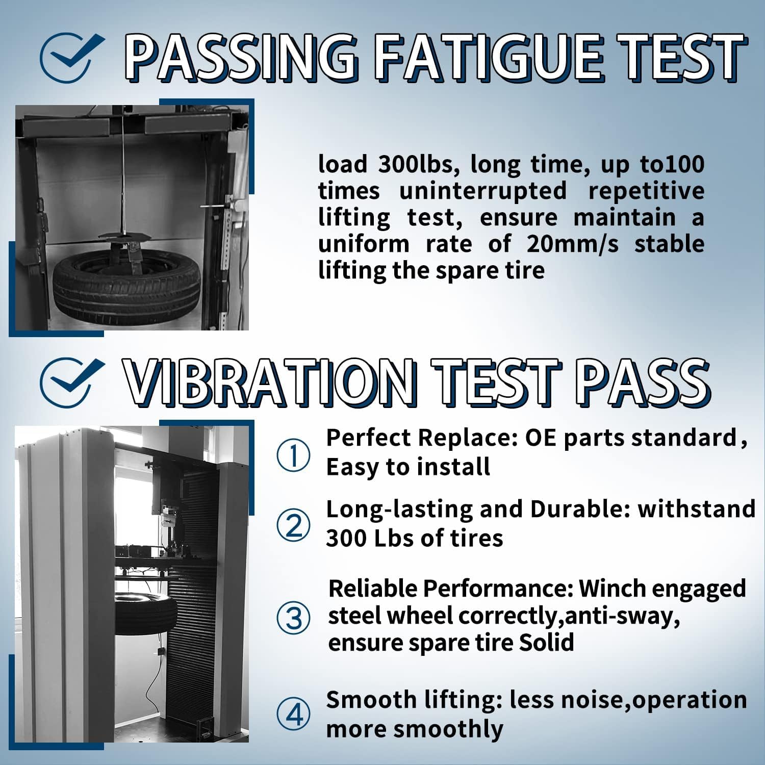 925-513 Spare Tire Hoist Winch Carrier Assembly Fit for Dodge Journey 2009-2019, Refernce # 5178091AB 5178091AC