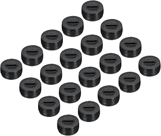 QUARKZMAN Cappuccio Portaspazzole In Carbonio Motore Spazzola Elettrica Copertura In Plastica Filettatura Nera 30mm/0.63 Pollice OD Confezione Da 30