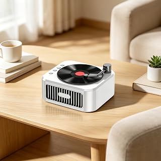 Retro Bluetooth Speaker, Vintage Mini Wireless Portable Speaker, Cute Small Decor Speaker for Bedroom Desk Kitchen Office, Old Fashion Style Room Decor Gift for Women Men Girls