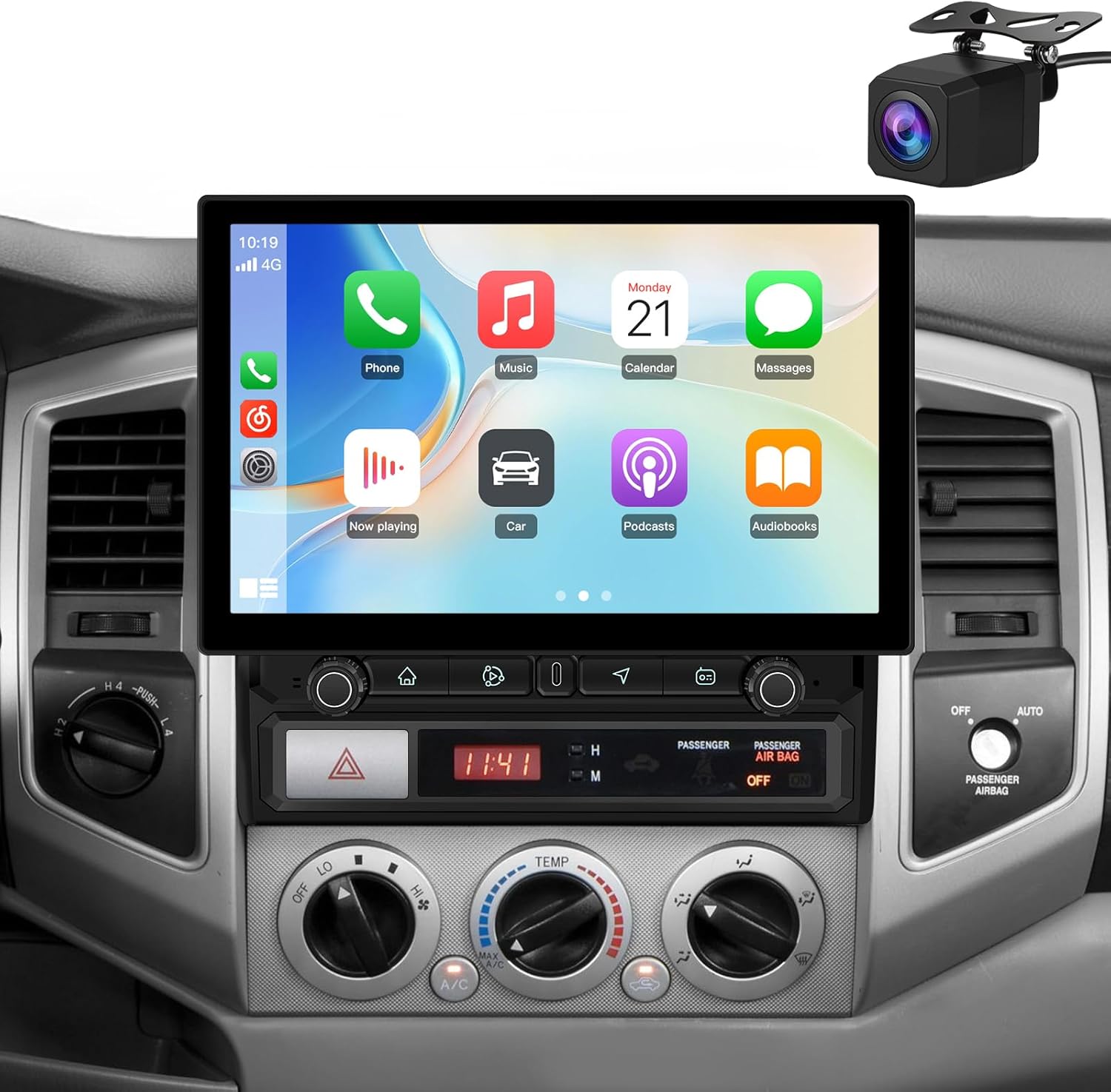 Android 13 Car Radio for Toyota Tacoma 2005-2015 with Wireless CarPlay Android Auto,11.5 Inch Stereo with GPS/AM/FM/WiFi/USB/SWC/BT [4GB+64GB]