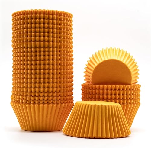 Miniatura 8 de Forros de papel blanco a prueba de grasa para magdalenas, tazas para hornear muffins, tamaño estándar, 500 unidades Blanco,Verde,Naranja,Rojo