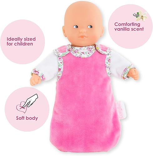 Miniatura 6 de Corolle Mini Calin Good Night Blossom Garden - Juego de muñeca suave de 8 pulgadas y traje que incluye pijama y bolsa para dormir aroma a vainilla