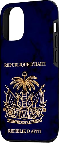 Vista 74 de iPhone 13 Pro Haití, haitiano, pasaporte de Haití, bandera de Haití. Funda