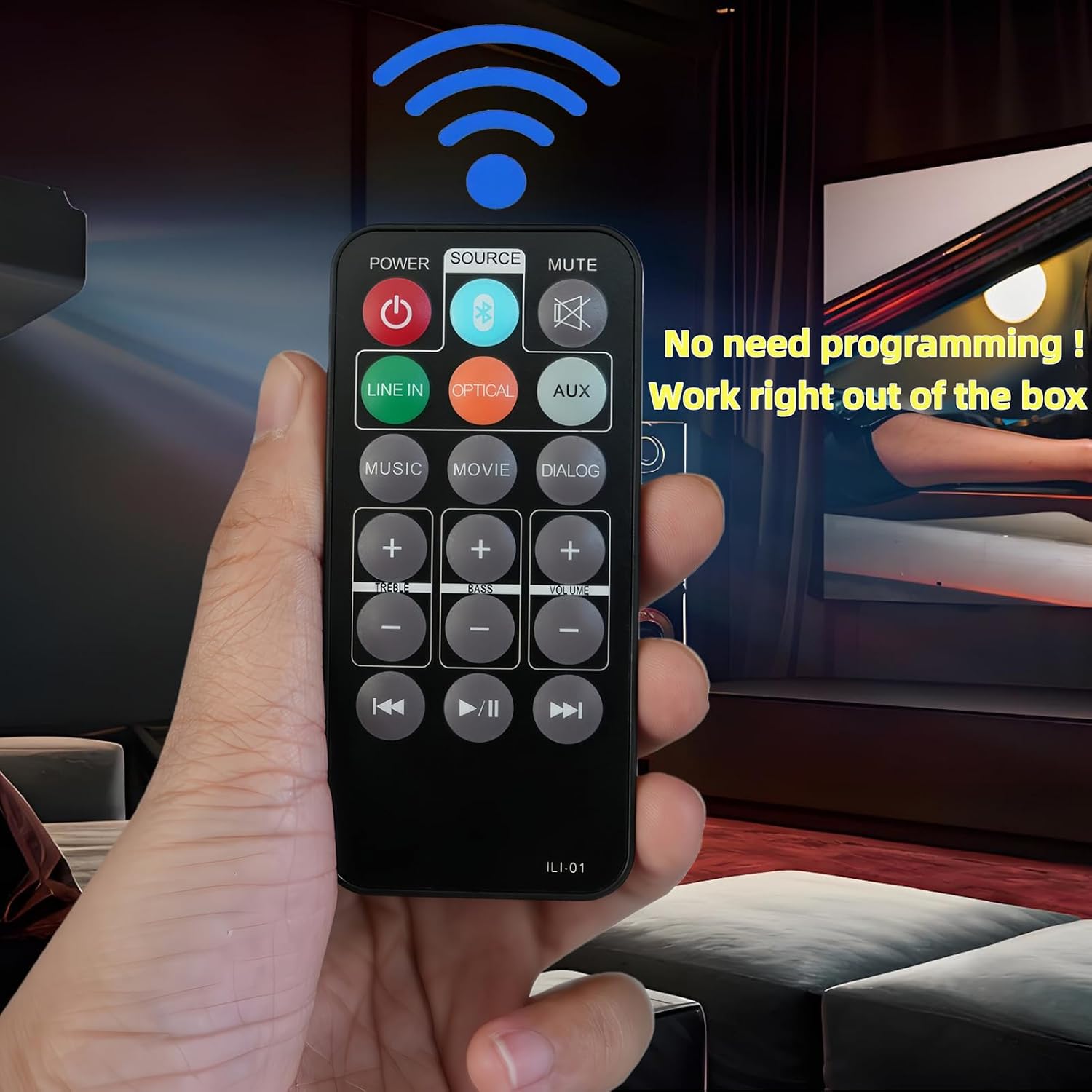Replacement Remote Control for iLive Soundbar Sound Bar Audio System ITB404B ITB066B ITB174B ITB284B ITBSW285B ITB284 ITB490B HD image 2