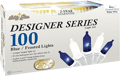 Miniatura 8 de Brite Star 50 lt Designer Series - Juego de mini luces, color morado, alambre morado