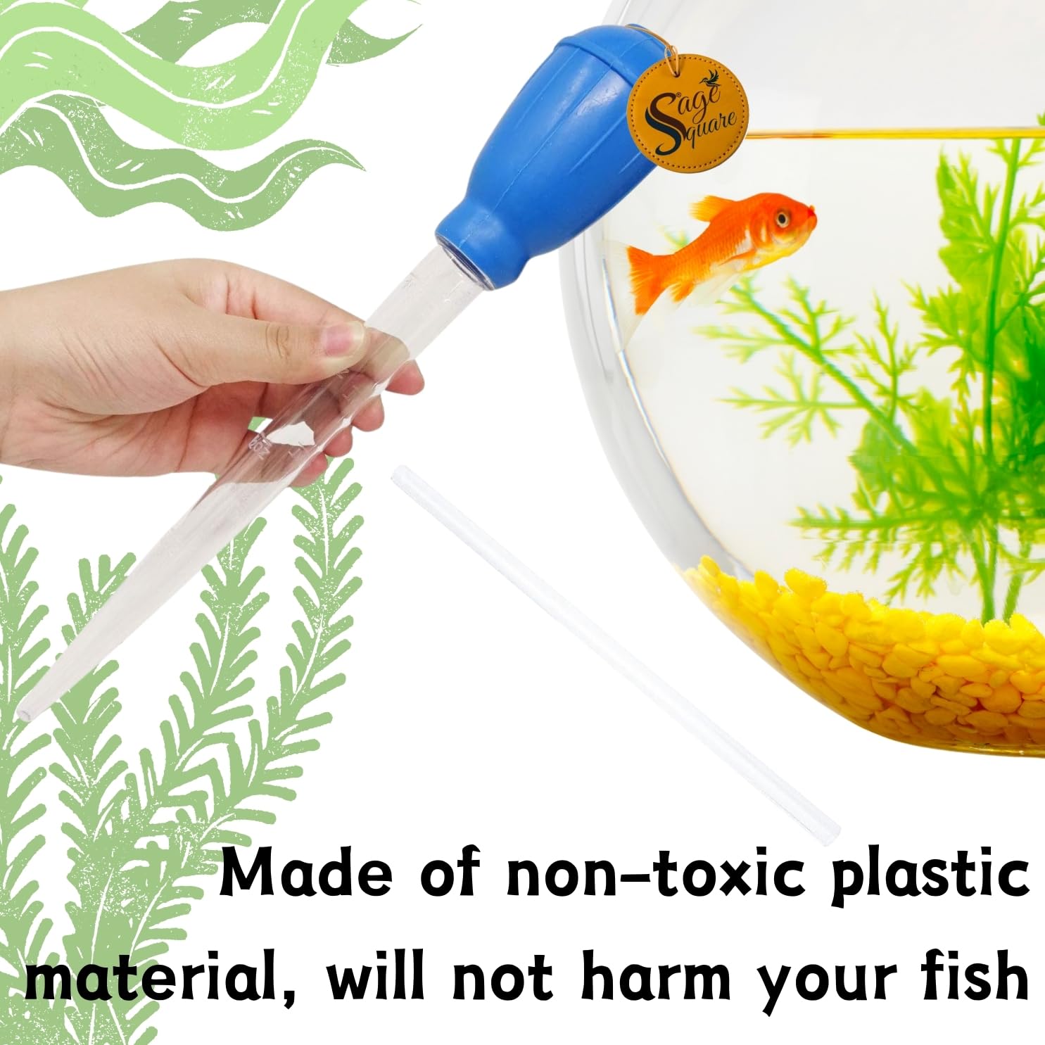 Sage Square Aquarium Pipette Dropper, Accurate Measurement and Easy Handling for Fish Tank Maintenance, Essential Aquascaping Tool, Aquarium Accessories, Dropper Dispenser, Aquatic Health Aid 4