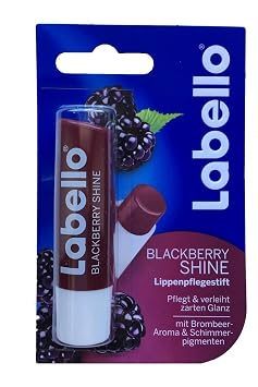 (Pack of 3) Labello Watermelon, Blackberry, Cherry Shine Lip Balm Bundle