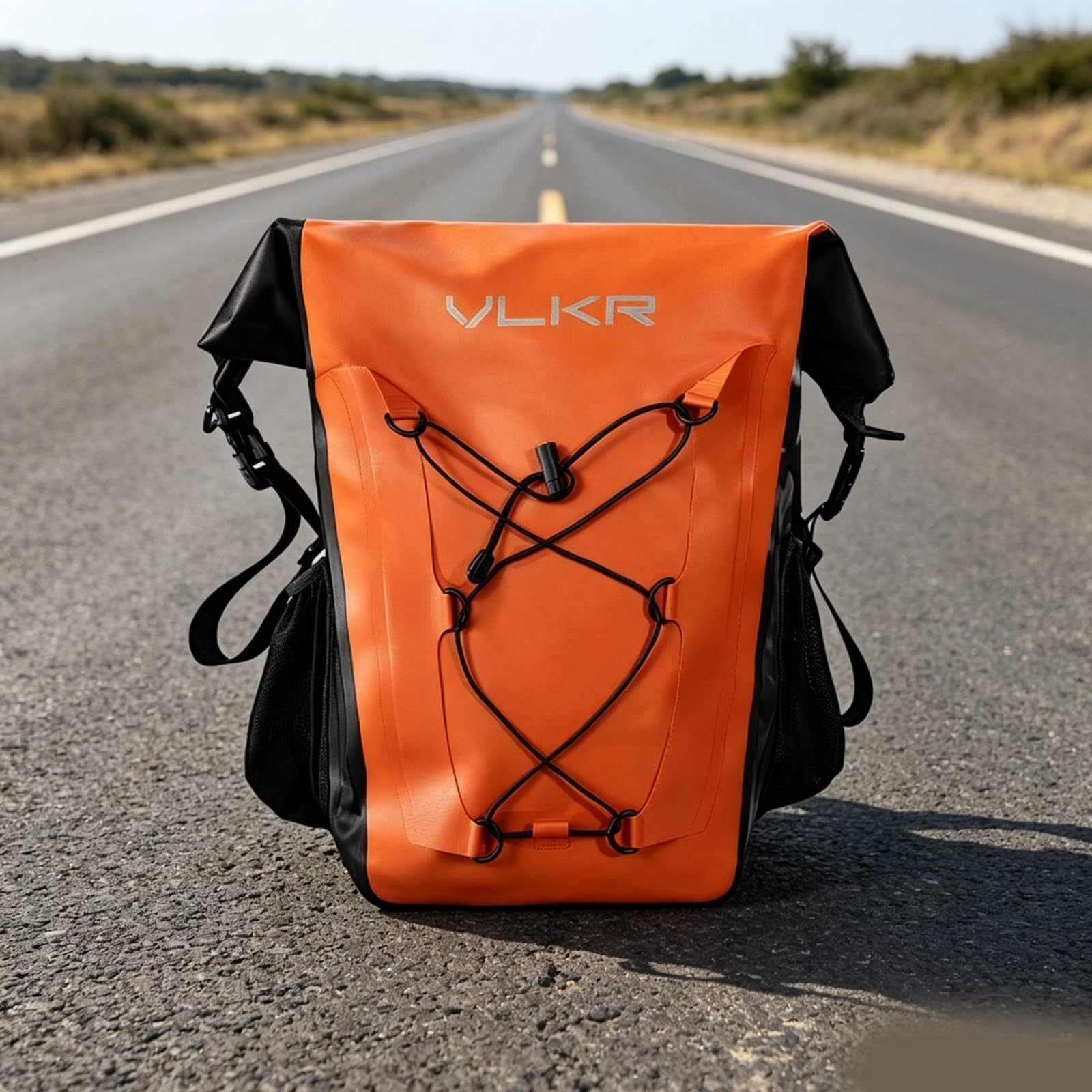 Borsa Pannier Bicicletta Borsa da Bicicletta Borsa Portapacchi Borsa Posteriore Tessuto PVC Facile da Pulire Protezione dalla Pioggia Laccio Elastico, Array, Giallo