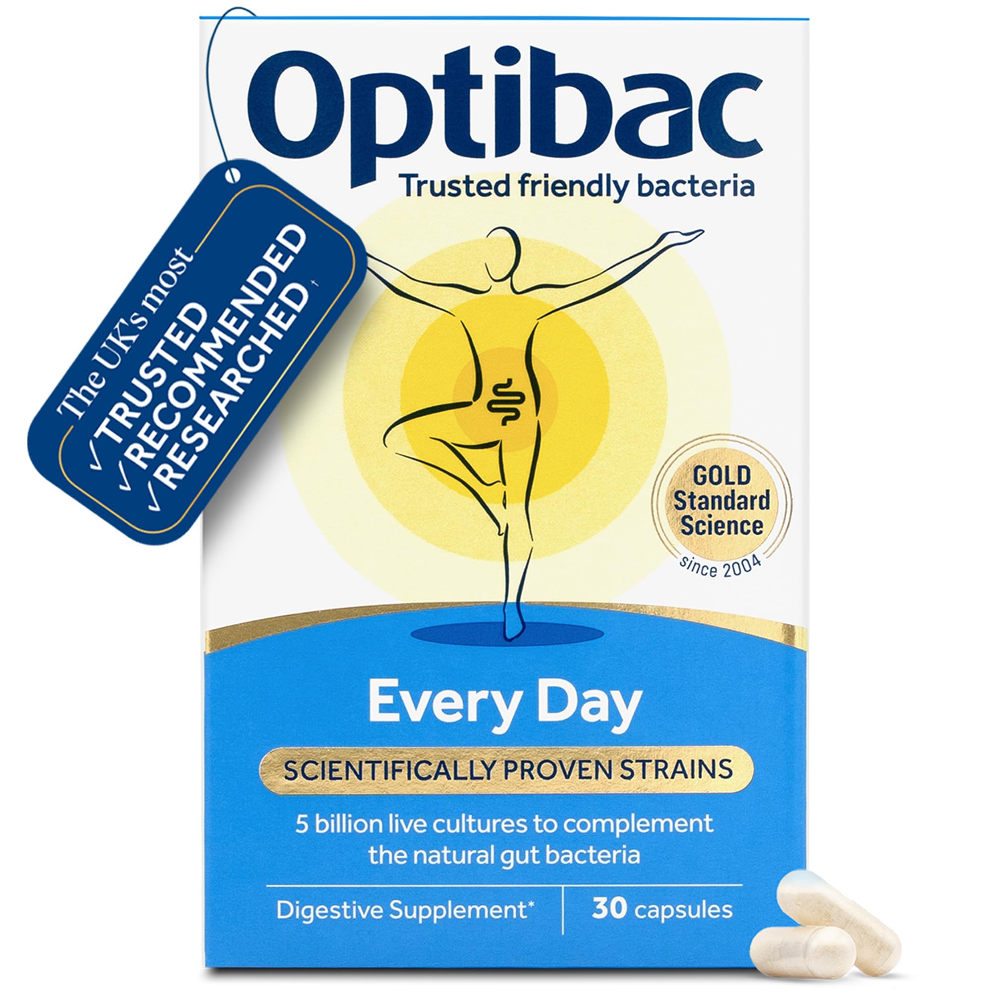Optibac Probiotics For Every Day Capsules - 30 Capsules New Long Expiry Date