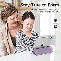 Vista 6 de MoKo Funda para iPad de 10 generación 2022, carcasa trasera translúcida de policarbonato duro delgado para iPad de 10.9 pulgadas 2022, compatible