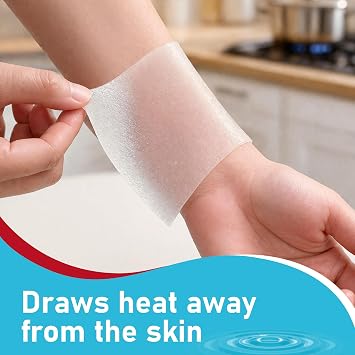 RedRelief Emergency Burn Dressing 10x10cm Pack of 5 - Cools, soothes and relieves Pain