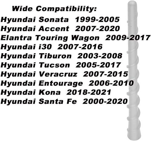 Miniatura 6 de Compatible con antena de goma flexible H-Y-U-N-D-A-I de 7 pulgadas, antena de goma flexible compatible con todos los modelos H-y-u-n-d-a-i 2000-2023