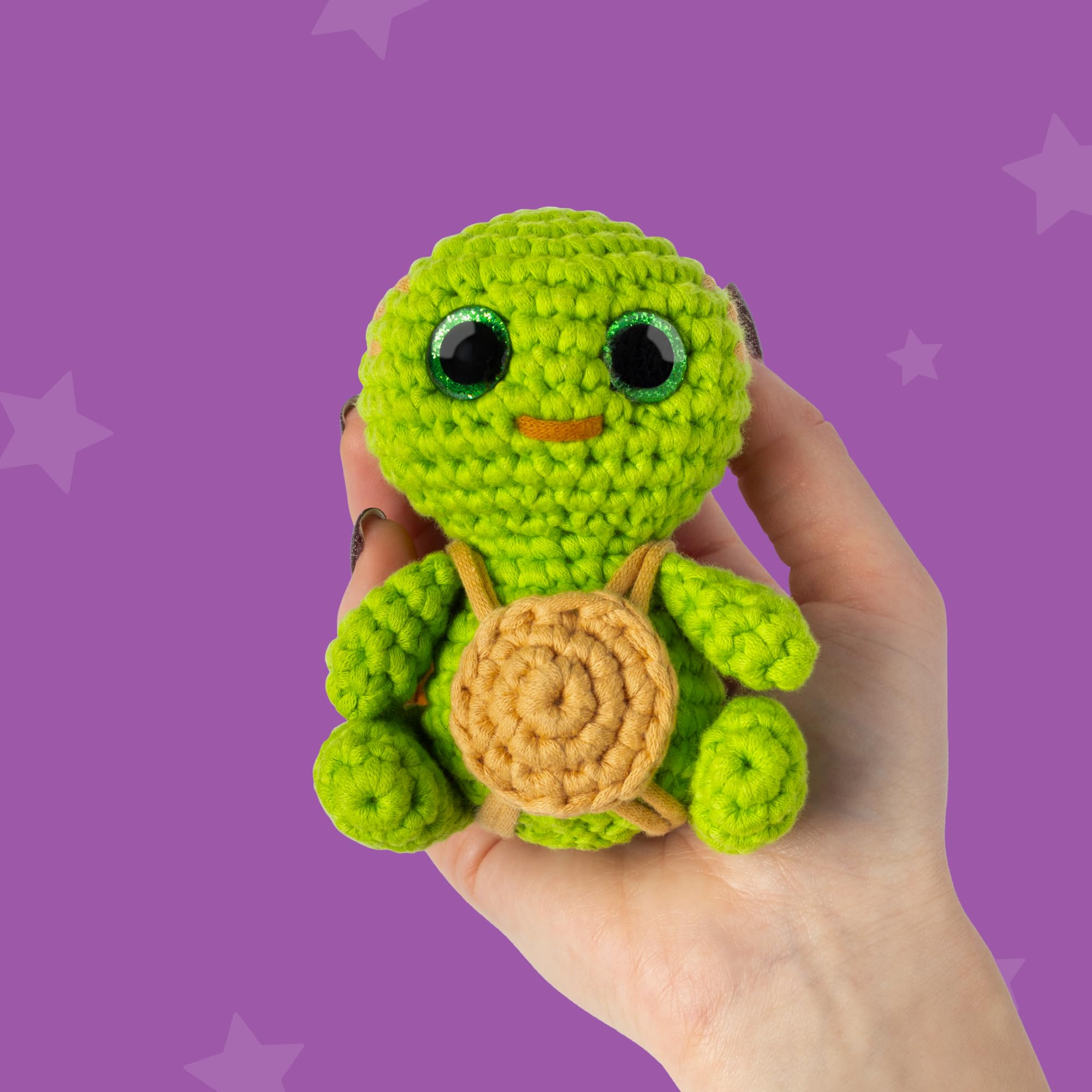 Cookie Box Kit de Ganchillo para Principiantes – Crea tu Peluche Amigurumi con Hilo, Ganchillo, Relleno, PDF y Video – Turtle Hugo | Hilo, Relleno, Guía Pdf Y Vídeo, Peluche Amigurumi Tortuga, Regalo Creativo