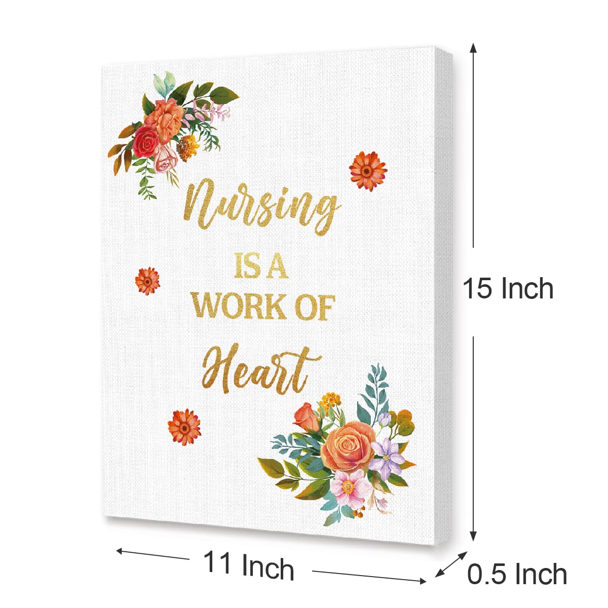 Amazon.com: LISTNGBO Motivational Nurse Canvas Art, Nursing Office