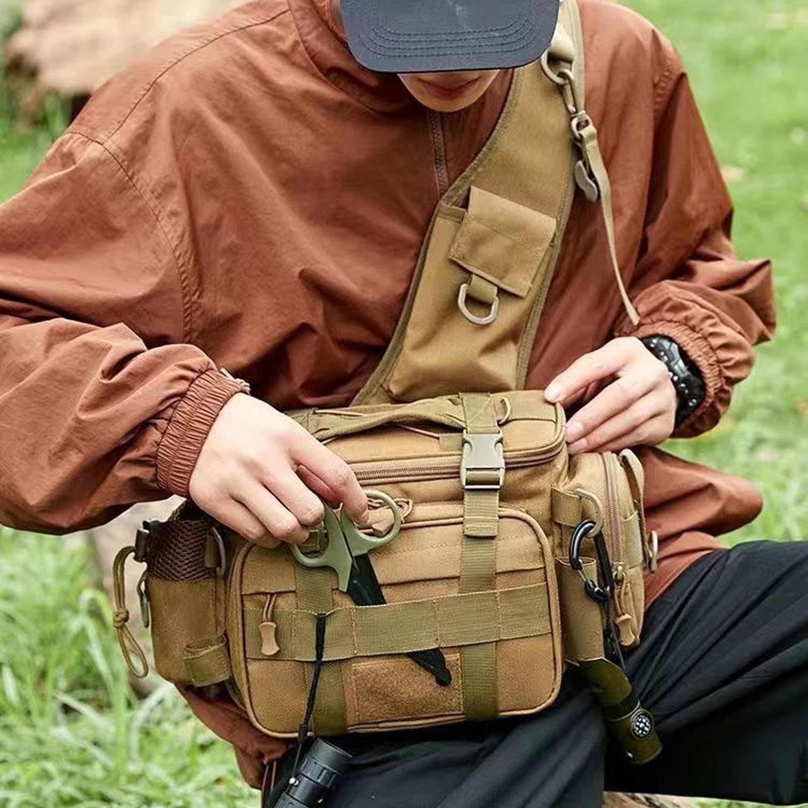 Borsa Degli Attrezzi Da Pesca Custodia Multiuso Resistente All'Usura Per | Grande Per La Pesca In Mare Custodia Resistente Porta Attrezzatura Outdoor Sopravvivenza Caccia