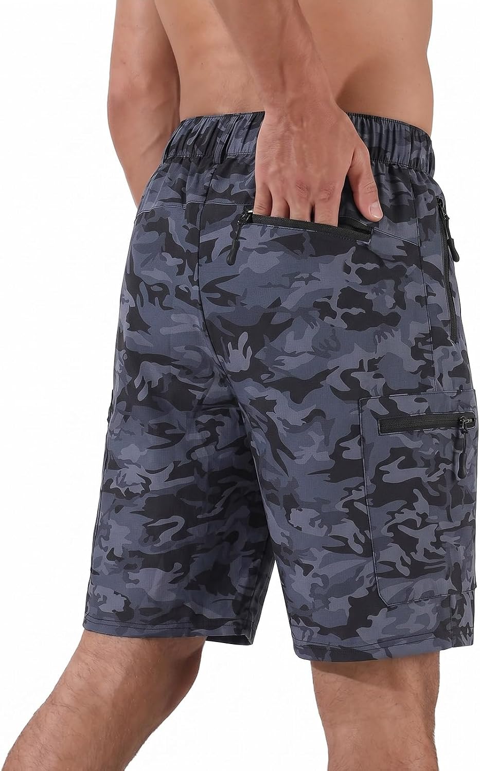 Suwangi Mens Hiking Cargo Shorts Quick-Dry Outdoor Athletic Short Travel Fishing Golf Tactical Short for Men with Multipocket